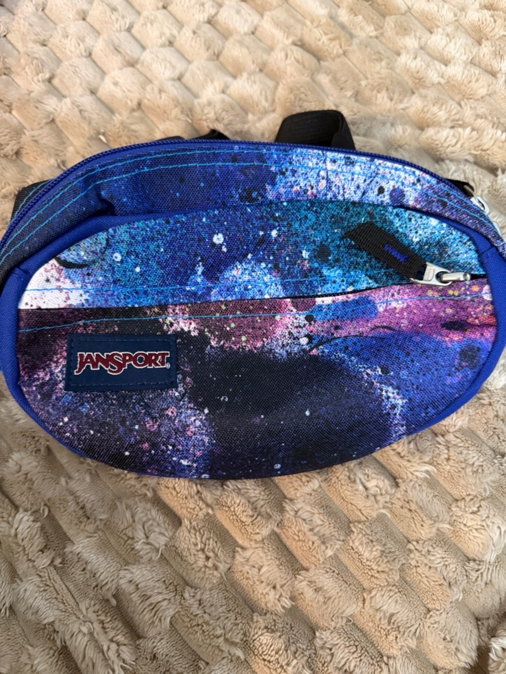 Jansport Galaxy Print Belt Bag - Blue & Purple